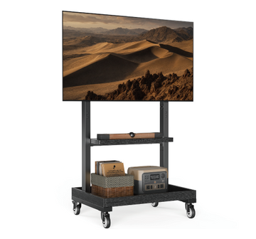 Floor TV Stand with Power Outlet