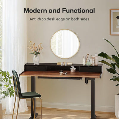 Standing Desk with Drawer & Keyboard Tray