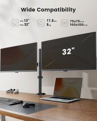 Dual Monitor Desk Mount For 13